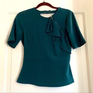 BCBG XS Green Blouse